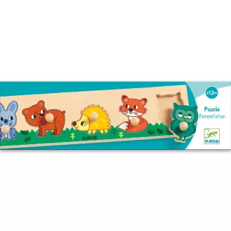   Djeco Formaillesztő, formaberakó - Erdő lakók - Forest'n'co