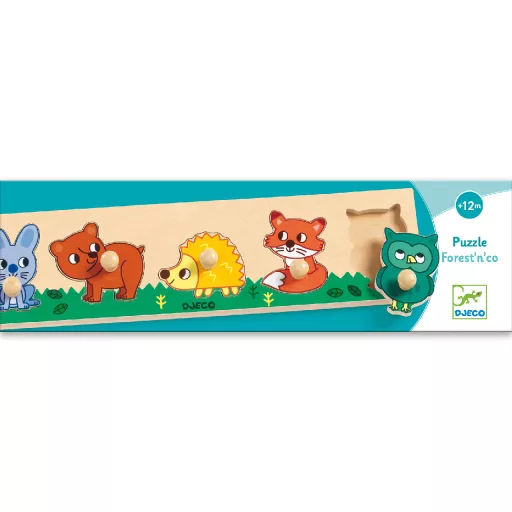 Djeco Formaillesztő, formaberakó - Erdő lakók - Forest'n'co
