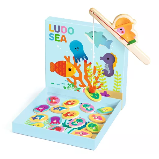Djeco Társasjáték - Tengerben - Ludo Sea - 4 games