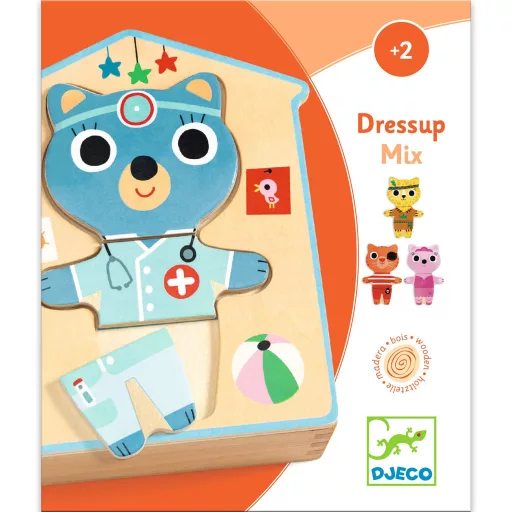 Djeco Képkirakó - Cirmike - Dressup - mix