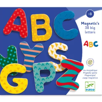   Djeco Mágneses betűkészlet - Nagybetűk - 38 fancy letters