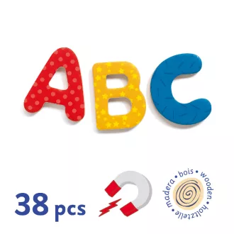   Djeco Mágneses betűkészlet - Nagybetűk - 38 fancy letters