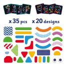 Djeco Mágneses képkirakó - Geometriai formák - Geocharacter