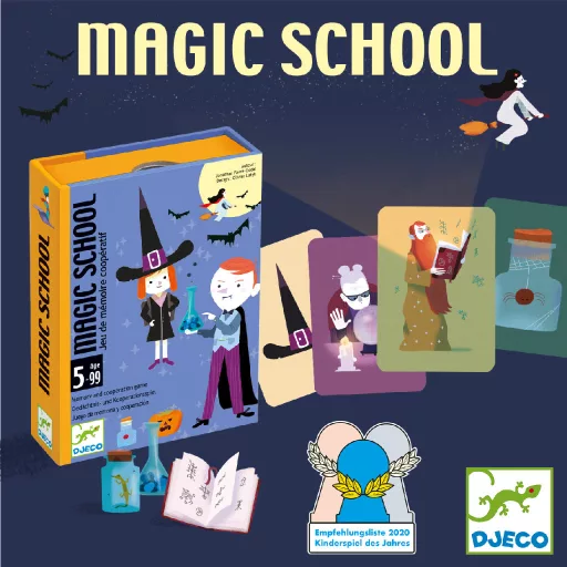 Djeco Kártyajáték - Varázsló iskola - Magic school