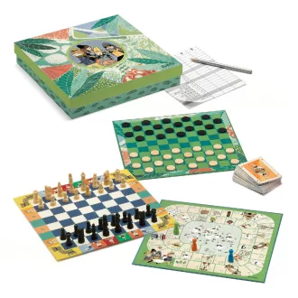   Djeco Társasjáték klasszikus - Társasjáték készlet 6+, 20 játék - Classic box 6+