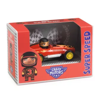   Djeco CRAZY MOTORS játékautó - Vörös láng - Red Super Speed