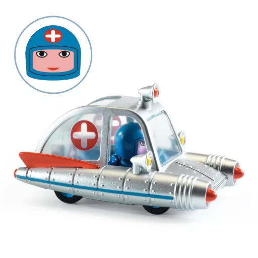 Djeco CRAZY MOTORS játékautó - Űr Mentő - Space Ambulance