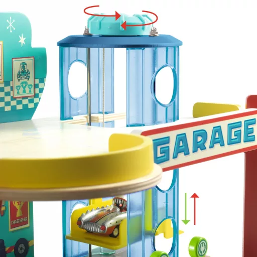 Djeco CRAZY MOTORS parkolóház - Garázs - Garage