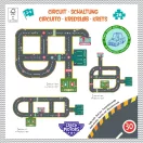 Djeco CRAZY MOTORS autópálya - Városi kőrút - City circuit - Giant puzzle - 26 pcs