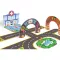 Djeco CRAZY MOTORS autópálya - Városi úthálózat épület elemekkel - Puzzl'Up City-Giant- 33 pcs