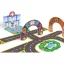 Djeco CRAZY MOTORS autópálya - Városi úthálózat épület elemekkel - Puzzl'Up City-Giant- 33 pcs