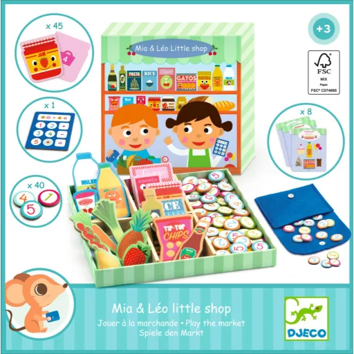 Djeco Szerepjáték - Mia és Leó boltocskája - Mia and Léo little shop