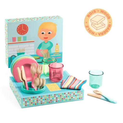 Djeco Szerepjáték - Mosogatásra fel! - Dishware kit
