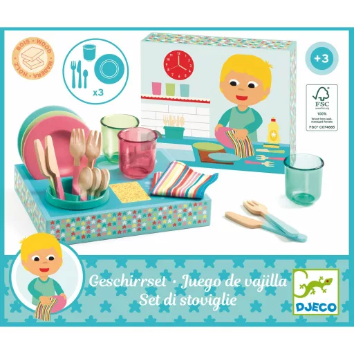 Djeco Szerepjáték - Mosogatásra fel! - Dishware kit