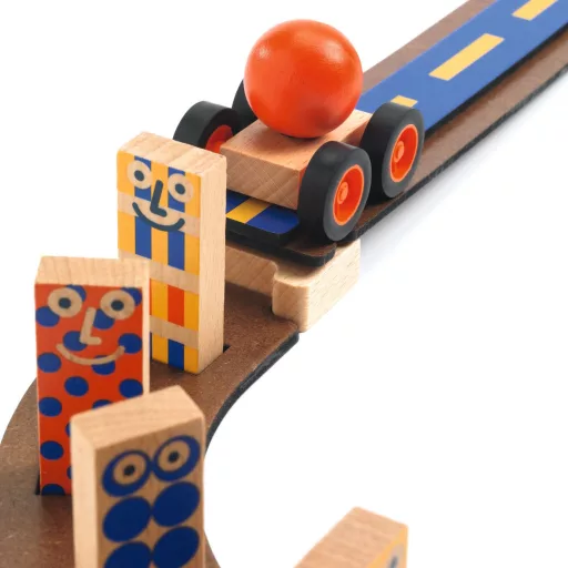Djeco Építőjáték - Forgalmas, 51 db-os - Zig and Go Junior - Racer