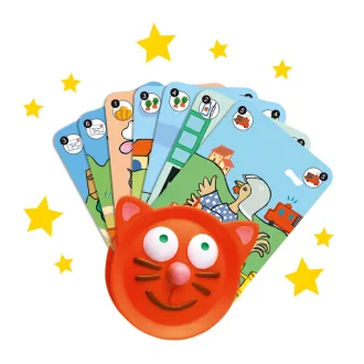 Djeco Kártyatartó - Pici kézi cica - Card holders