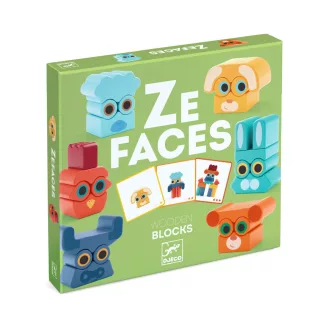 Djeco Építőjáték - Arc-balansz - Ze Faces
