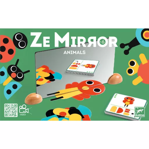 Djeco Képkirakó - Tükröző állatfigurák - Ze Mirror Animals
