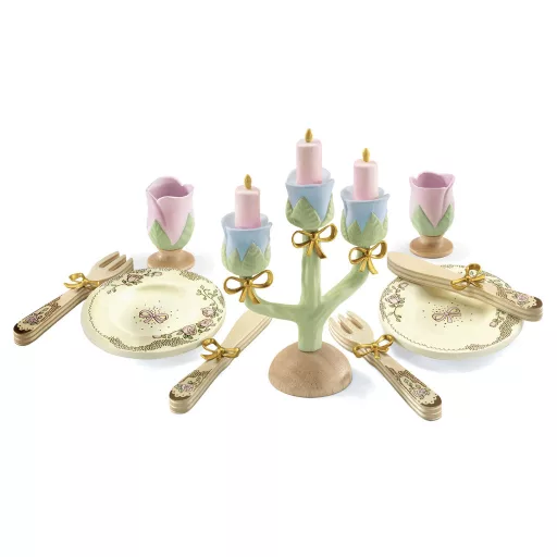 Djeco Szerepjáték - Hercegnők étkészlete - Dishes of princesses