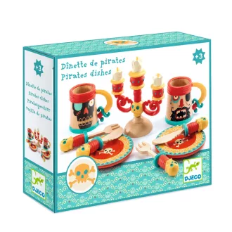   Djeco Szerepjáték - Kalózok étkészlete - Dishes of pirates