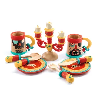   Djeco Szerepjáték - Kalózok étkészlete - Dishes of pirates