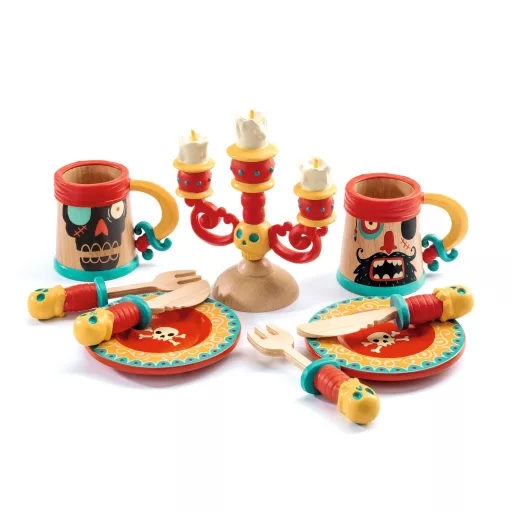 Djeco Szerepjáték - Kalózok étkészlete - Dishes of pirates