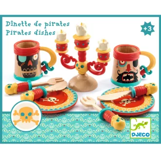   Djeco Szerepjáték - Kalózok étkészlete - Dishes of pirates