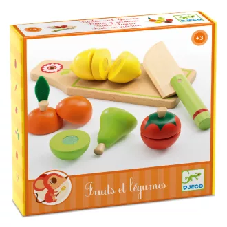   Djeco Szerepjáték - Szeletelhető gyümölcsök - Fruits and Vegetables to cut