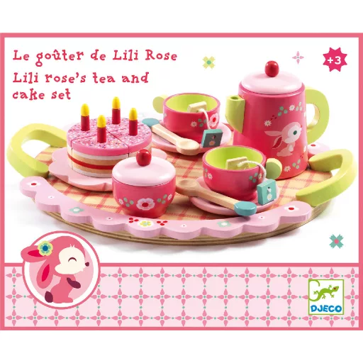 Djeco Szerepjáték - Lili Rose tea parti készlet - Lili Rose's tea party