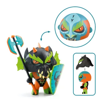   Djeco Arty Toys - Sárkány lovag - Fekete lovag - Drack knight