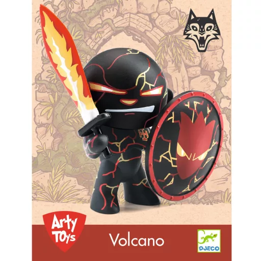 Djeco Arty Toys - Lovag - Vulkán - Volcano