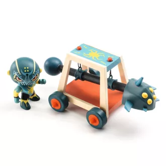   Djeco Arty Toys - Lovag - Pókharcos faltörő kossal - Spider attak