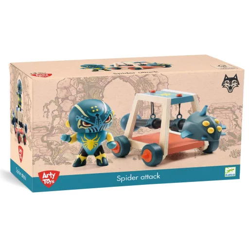 Djeco Arty Toys - Lovag - Pókharcos faltörő kossal - Spider attak