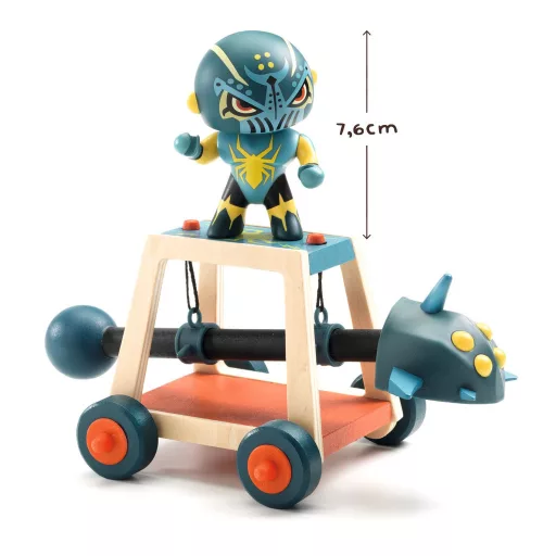 Djeco Arty Toys - Lovag - Pókharcos faltörő kossal - Spider attak