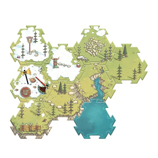 Djeco Arty Toys Óriás puzzle - Barbárok birodalma, 15-db-os - Puzzl’Up Alric Barbarious