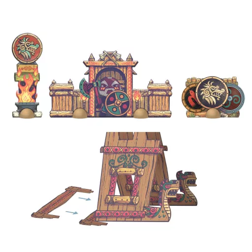 Djeco Arty Toys Óriás puzzle - Barbárok birodalma, 15-db-os - Puzzl’Up Alric Barbarious