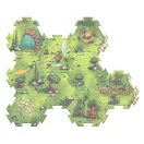 Djeco Arty Toys Óriás puzzle - Bestiák birodalma, 18 db-os - Puzzl’Up Voras Furious