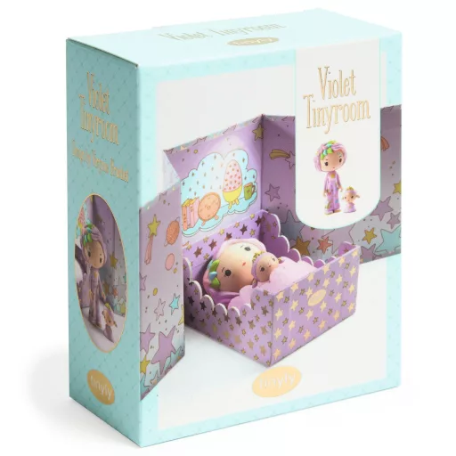 Djeco TINYLY álomvilág - Lila apró szoba - Violet Tinyroom