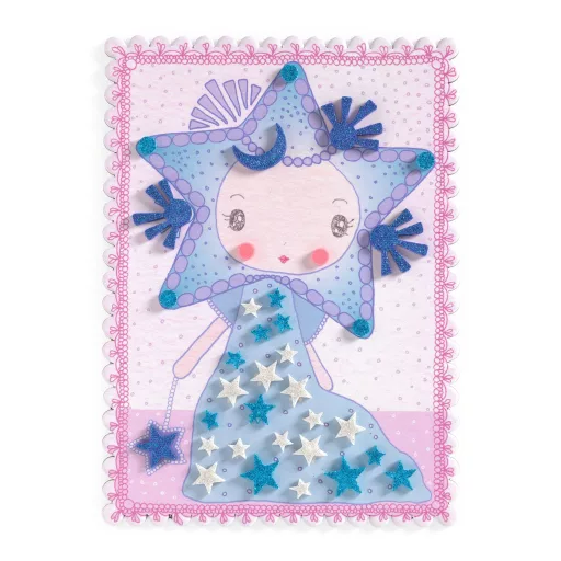 Djeco TINYLY kreatív - Mozaikkép készítés, Margi és barátai - Mosaics Margo & Co
