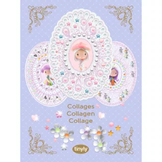   Djeco TINYLY kreatív - Kollázs készítés, Anni és barátai - Collages Amy & Co