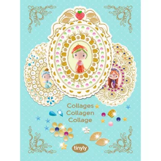   Djeco TINYLY kreatív - Kollázs készítés, Eperke és barátai - Collages Berry & Co