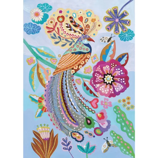 Djeco Varázs puzzle - Sziporka, 50 db-os - Sparkling bird