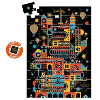   Djeco Varázs puzzle - Városi nyüzsgés, 100 db-os - The lively city