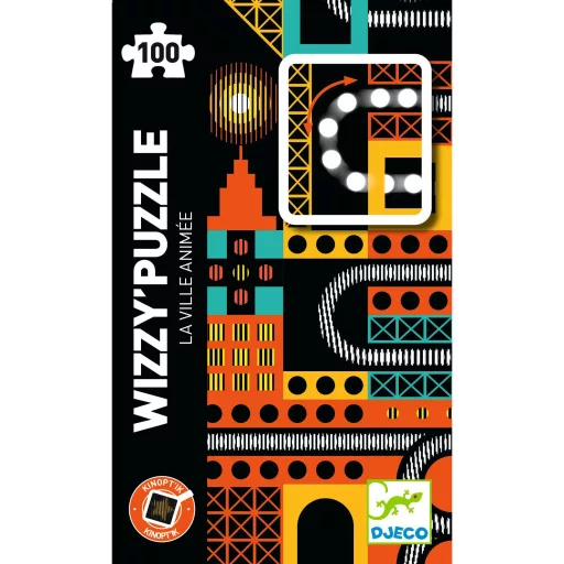 Djeco Varázs puzzle - Városi nyüzsgés, 100 db-os - The lively city