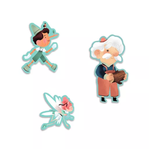 Djeco Mese puzzle - Pinokkió, 54 db-os - Pinocchio