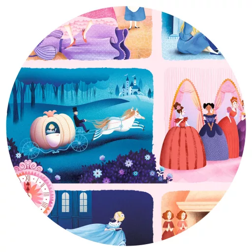 Djeco Mese puzzle - Hamupipőke, 54 db-os - Cinderella