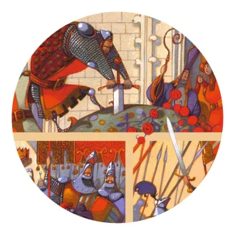   Djeco Mese puzzle - Artúr király, 100 db-os - The King Arthur