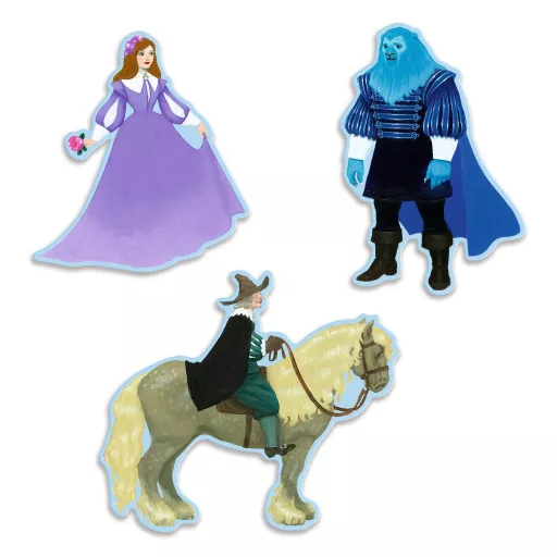 Djeco Mese puzzle - A szépség és a szörnyeteg, 100 db-os - Beauty and the Beast