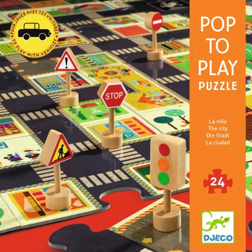 Djeco Óriás puzzle - A város, 24 db-os - The city