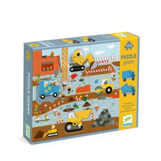   Djeco Óriás puzzle - Építkezés, 12+5 db-os - Construction site